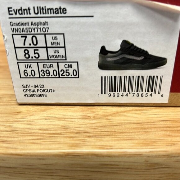 Vans Unisex Evdnt Ultimate VN0A5DY71O7 Gradient Asphalt Sneaker Shoes Sz M7 W8.5 - Picture 11 of 11